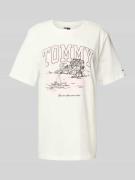 Regular fit T-shirt van puur katoen