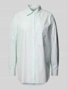 Oversized blouse met labelpatch