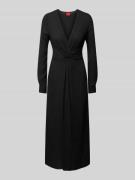 Maxi-jurk met knoopdetail, model 'Koventi'