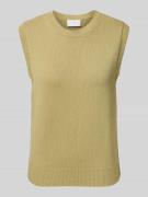 Tricottop met ronde hals