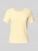 T-shirt met structuurmotief
