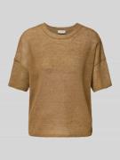 Gebreid shirt met ronde hals