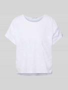 T-shirt met structuurmotief