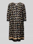 Knielange tuniekjurk met 3/4-mouwen