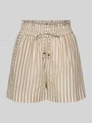 Relaxed fit korte broek met smokdetails