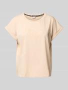 T-shirt met labelprint en ronde hals