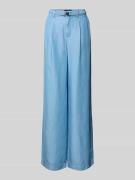 Wide fit jeans met bandplooien