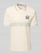 Classic fit poloshirt met labelstitching