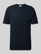 T-shirt met structuurmotief