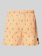 Regular fit korte zwembroek met labelpatch, model 'STMAUI'