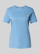 T-shirt met motiefstitching