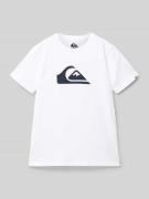 T-shirt met labelprint