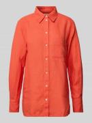 Regular fit blouse van puur linnen