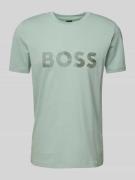 T-shirt met logoprint en ronde hals
