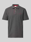 Regular fit poloshirt met labelstitching