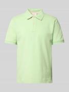 Regular fit poloshirt met labelstitching