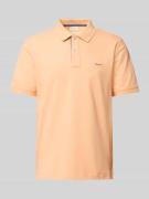 Regular fit poloshirt met labelstitching