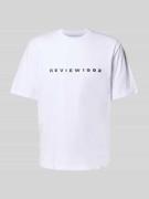 T-shirt met labelprint