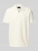 Regular fit poloshirt met V-hals