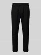 Korte stoffen broek van linnenmix, model 'LINUS'