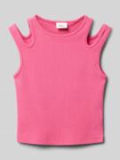 Slim fit tanktop met cut-outs