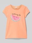 T-shirt in A-lijn van puur katoen