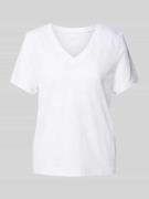 Regular fit T-shirt van puur linnen