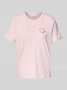 Regular fit T-shirt van puur katoen