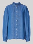Regular fit jeansblouse met opstaande kraag, model 'KOSMO'