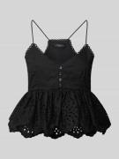 Blousetop met ajourpatroon, model 'ASBURGO'