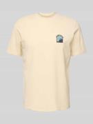 T-shirt met motief- en statementstitching, model 'JOBBE'