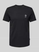 T-shirt met motief- en statementstitching, model 'JANUS'
