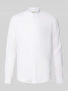 Slim fit vrijetijdsoverhemd van linnen, model 'Anton'