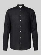 Slim fit vrijetijdsoverhemd van linnen, model 'Anton'