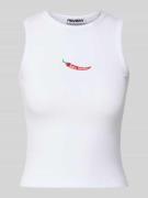 Tanktop met motiefstitchings