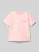 T-shirt met labelprint, model 'ALMERA'