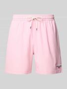 Relaxed fit zwembroek met labelstitching, model 'TRAVLER'