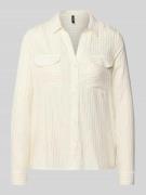 Regular fit overhemdblouse van pure viscose, model 'BUMPY'