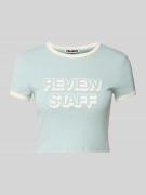 Kort T-shirt met labelprint