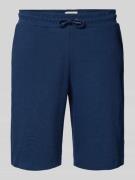 Regular fit sweatshorts met structuurmotief, model 'CASPER'