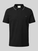 Poloshirt met labeldetail