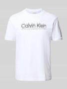 T-shirt met labelprint