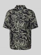 Tailored fit linnen overhemd met 1/2-mouwen