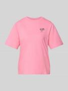 T-shirt met labelprint