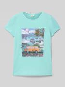 Regular fit T-shirt van puur katoen