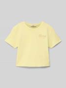 T-shirt met labelstitching