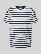 T-shirt met logostitching