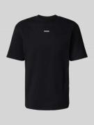 T-shirt met labelprint, model 'Dapolino'