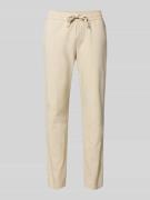 Korte stoffen broek van linnenmix, model 'LINUS'