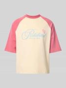 Oversized T-shirt met labelprint